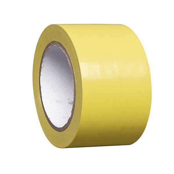 Bodenmarkierungsband aus Vinyl einfarbig Breite 75 mm gelb VE 8 Rollen. Moravia Wiesbaden| Gesellschaft-0