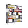 Ordner- und Archiv-Steckregal verzinkt Höhe 2280 mm einseitig Boden-BxT 1000 x 300 mm Anbaufeld. Scholz
