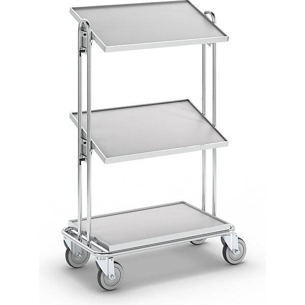 Kommissionierwagen verzinkt LxBxH 740 x 430 x 1165 mm Tragfähigkeit 100 kg. Helge Nyberg GmbH 53224249-0