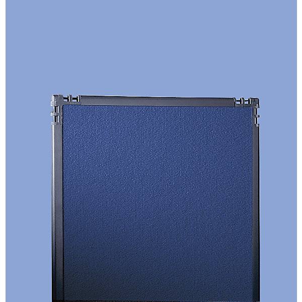 Trennwand Filz Rahmen schiefergrau blau HxB 1950 x 650 mm. Clipper System SRL 51256649-4