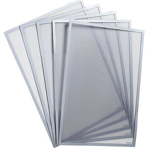 Dokumententasche magnetisch Rahmen silber für DIN A4 VE 10 Stk. Schaar-Design 51729549-0