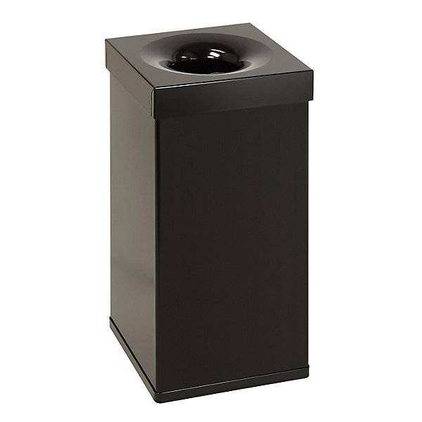 Papierkorb viereckig Volumen 55 l BxHxT 300 x 600 x 300 mm schwarz. Vepa Bins Groothandel B.V. 50553849-0