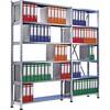 Ordner- und Archiv-Steckregal verzinkt Höhe 2280 mm einseitig Boden-BxT 1200 x 300 mm Grundfeld. Scholz
