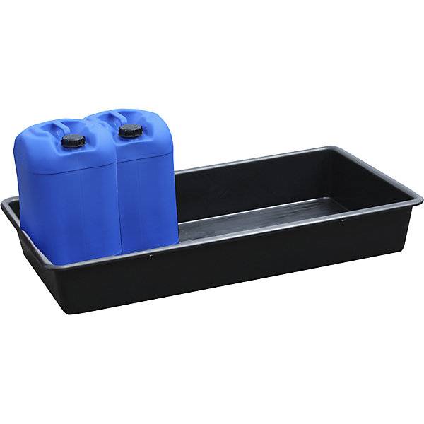 PE-Kleingebinde-Universalwanne ohne Zulassung Volumen 645 l ohne Rost. 530520 49 Auffangschale-2