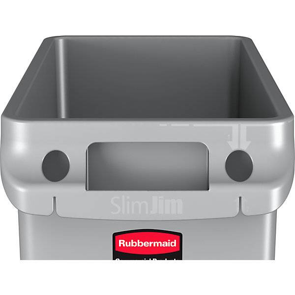 Abfalleimer SLIM JIM® Volumen 87 l mit Lüftungskanälen blau. Newell Brands Germany GmbH 52126249-4