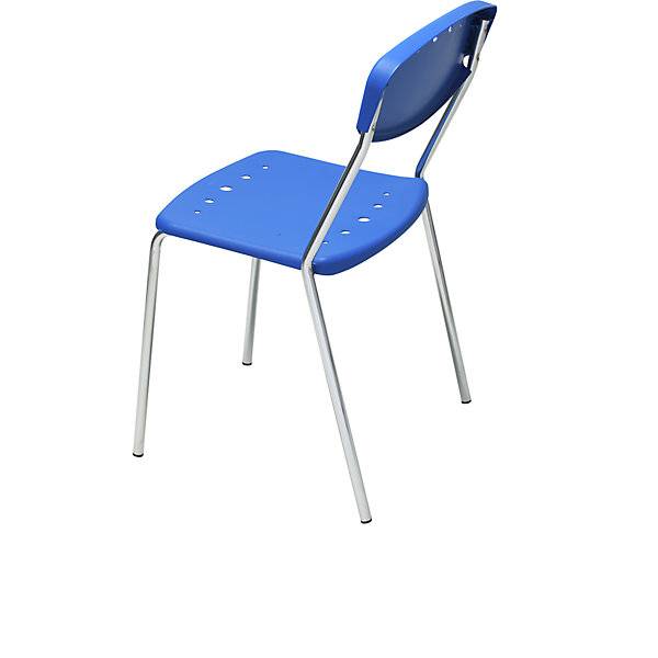 Stapelstuhl PENNY VE 4 Stück Gestell verchromt blau. Dipplast S.R.L. 53053249-4