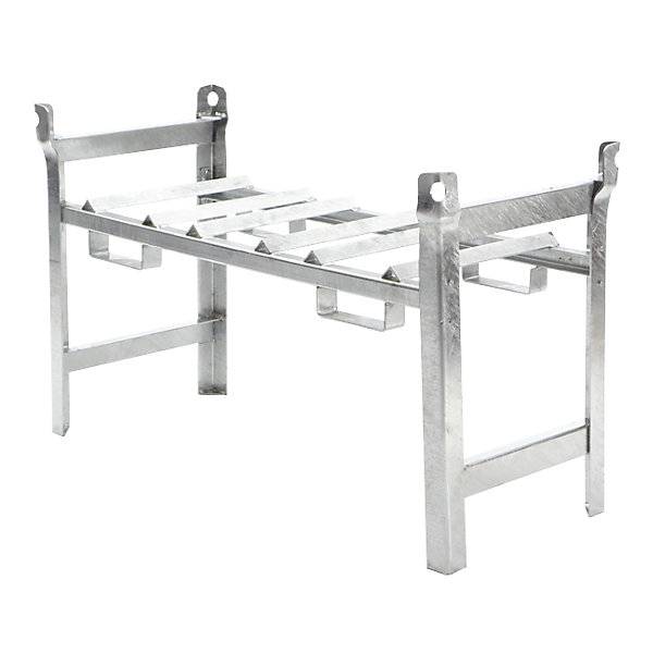 Fassregal-Stapelgestell für 3 x 60-l-Fass verzinkt. TAKKT Industrial & Packaging GmbH 52342949-0