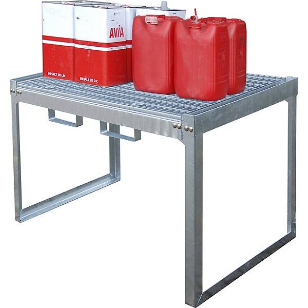 Fass- und Kleingebinderegal BxTxH 1310 x 800 x 780 mm für Kleingebinde. TAKKT Industrial & Packaging GmbH-1
