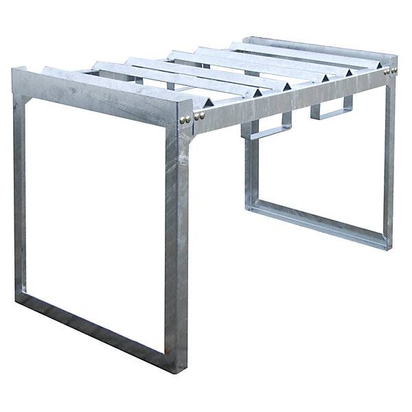 Fass- und Kleingebinderegal BxTxH 1310 x 800 x 780 mm für 3 x 60-l-Fässer. TAKKT Industrial & Packaging GmbH-0