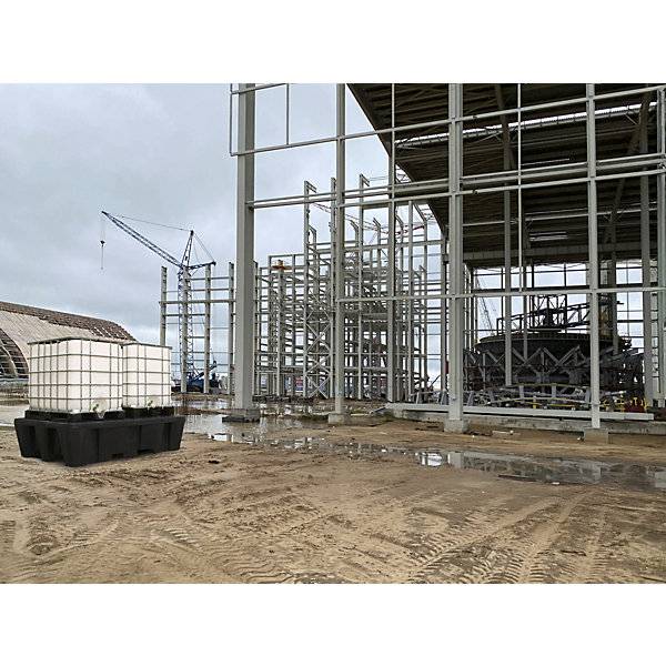 PE-Auffangwanne für Tankcontainer IBC/KTC Kapazität 2 Container Länge 2450 mm. TAKKT Industrial & Packaging-2