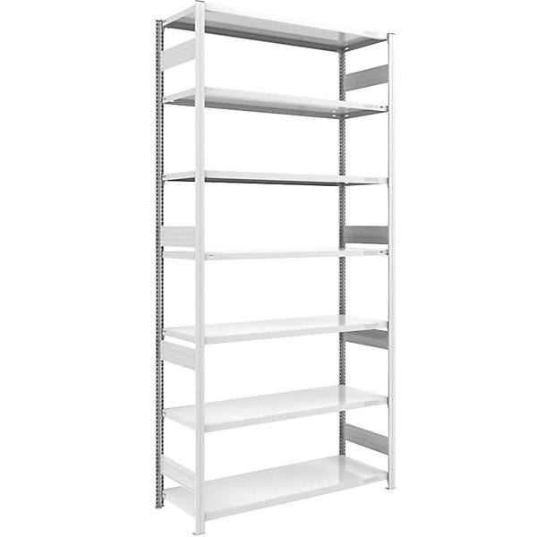 Schwerlast-Steckregal doppelseitig HxBxT 3000 x 1300 x 600 mm grau Grundregal. Jul. vom Hofe GmbH & CO. KG.-0