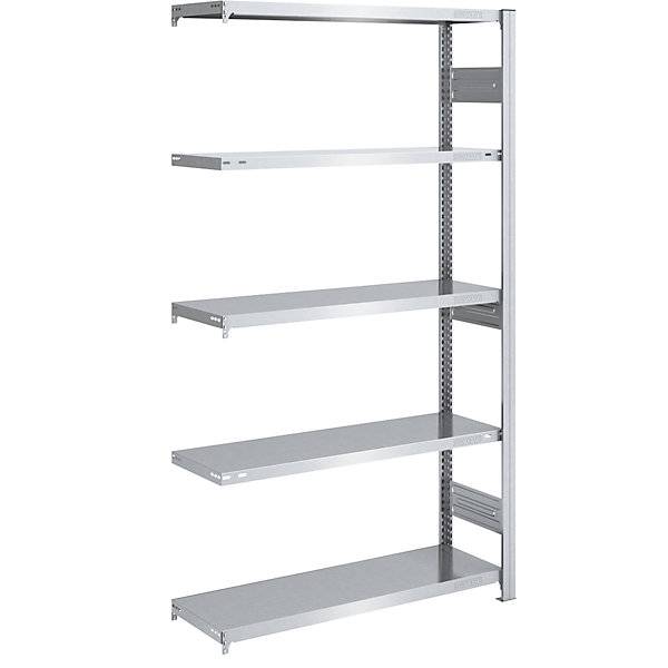 Schwerlast-Steckregal doppelseitig HxBxT 2000 x 1000 x 400 mm verzinkt Anbauregal. Jul. vom Hofe GmbH & CO.