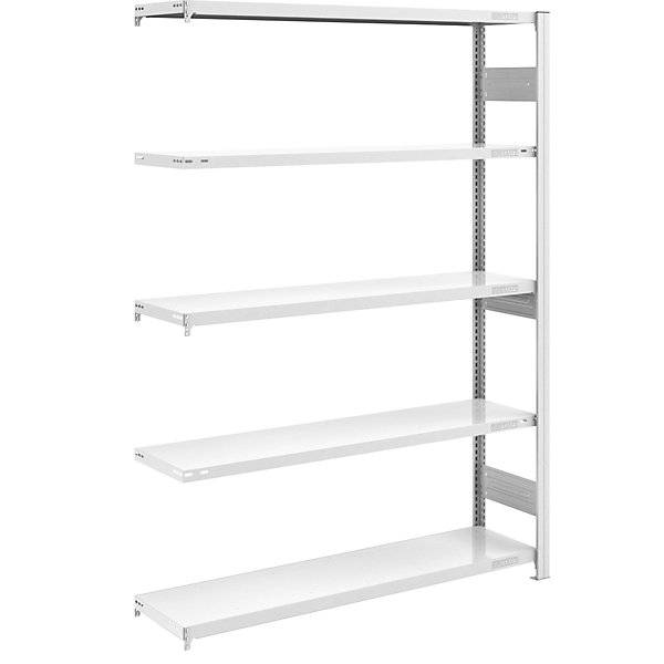 Schwerlast-Steckregal doppelseitig HxBxT 2000 x 1300 x 400 mm grau Anbauregal. Jul. vom Hofe GmbH & CO. KG.-0