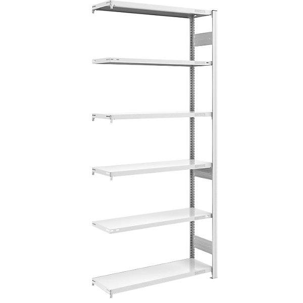Schwerlast-Steckregal doppelseitig HxBxT 2500 x 1000 x 400 mm grau Anbauregal. Jul. vom Hofe GmbH & CO. KG.-0