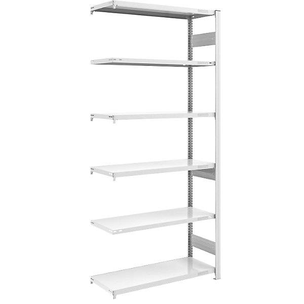 Schwerlast-Steckregal doppelseitig HxBxT 2500 x 1000 x 500 mm grau Anbauregal. Jul. vom Hofe GmbH & CO. KG.