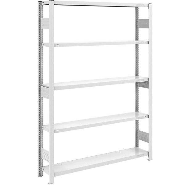 Schwerlast-Steckregal doppelseitig HxBxT 2000 x 1300 x 300 mm grau Grundregal. Jul. vom Hofe GmbH & CO. KG.-0