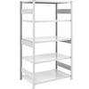 Schwerlast-Steckregal doppelseitig HxBxT 2000 x 1000 x 800 mm grau Grundregal. Jul. vom Hofe GmbH & CO. KG.