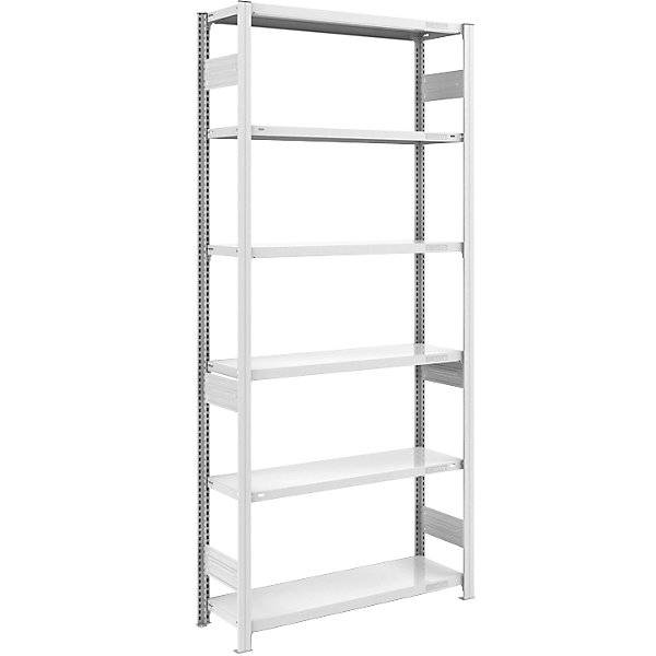 Schwerlast-Steckregal doppelseitig HxBxT 2500 x 1000 x 400 mm grau Grundregal. Jul. vom Hofe GmbH & CO. KG.-0