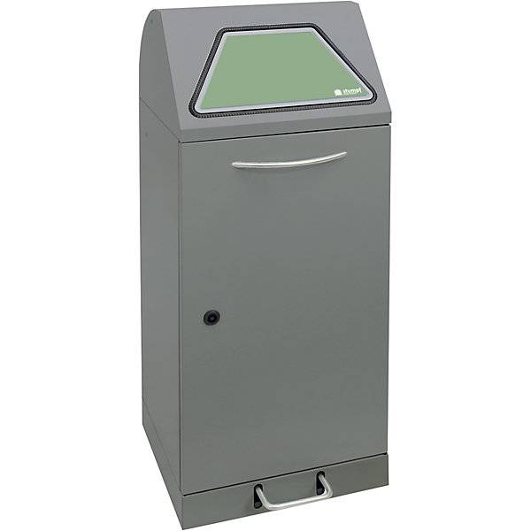 Wertstoffsammler mit Pedal mit Inneneimer Volumen 75 l graualu/Struktur. Stumpf Metall GmbH 52128449
