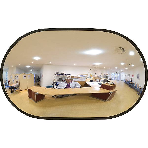 Innenspiegel aus Acrylglas oval HxBxT 320 x 520 x 85 mm. Moravia Wiesbaden| Gesellschaft F.Verkehrszeichen | und-0