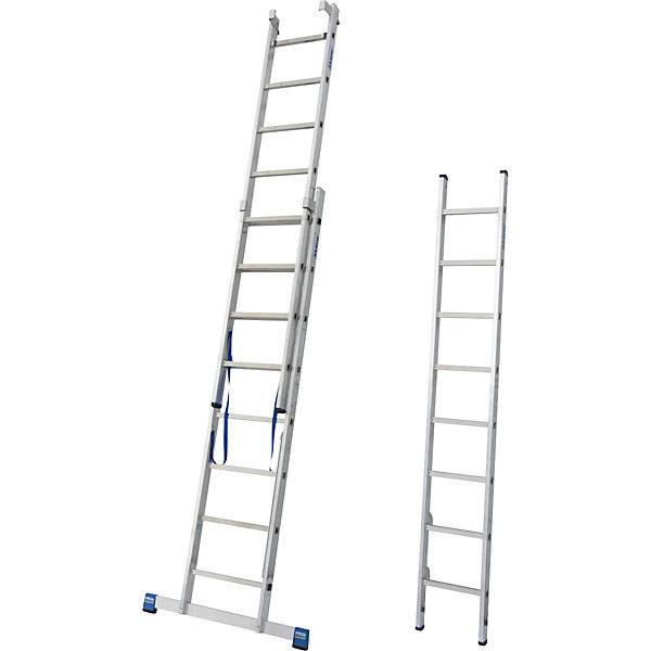 Vielzweckleiter 3-teilig mit herausnehmbarem Leiterteil 3 x 8 Sprossen. Krause-Werk GmbH & CO. KG 52663949-2