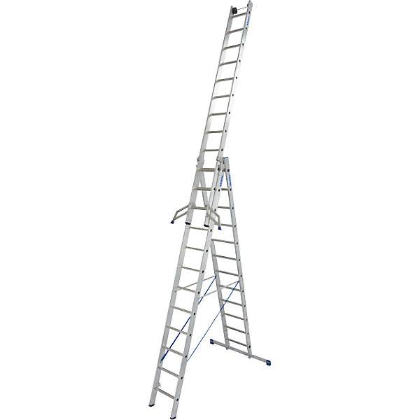 Vielzweckleiter 3-teilig mit herausnehmbarem Leiterteil 3 x 12 Sprossen. Krause-Werk GmbH & CO. KG 52664249