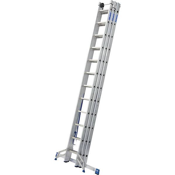 Vielzweckleiter 3-teilig mit herausnehmbarem Leiterteil 3 x 12 Sprossen. Krause-Werk GmbH & CO. KG 52664249-4