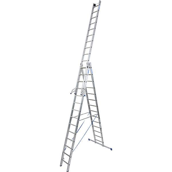 Vielzweckleiter 3-teilig mit herausnehmbarem Leiterteil 3 x 14 Sprossen. Krause-Werk GmbH & CO. KG 52664349