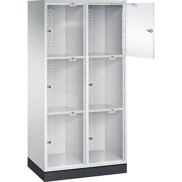 C+P XL-Schließfachschrank Intro, H1751xB820xT480mm, 7035-1