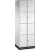 4er-Schließfachschrank Intro 2 Abteile lichtgrau BxT 620 x 500 mm. C+P Moebelsysteme | GmbH & CO. KG 52993549