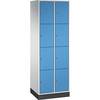 4er-Schließfachschrank Intro 2 Abteile lichtgrau / lichtblau BxT 620 x 500 mm. C+P Moebelsysteme | GmbH & CO.