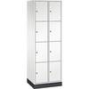 4er-Schließfachschrank Intro 2 Abteile reinweiß BxT 620 x 500 mm. C+P 529942 49