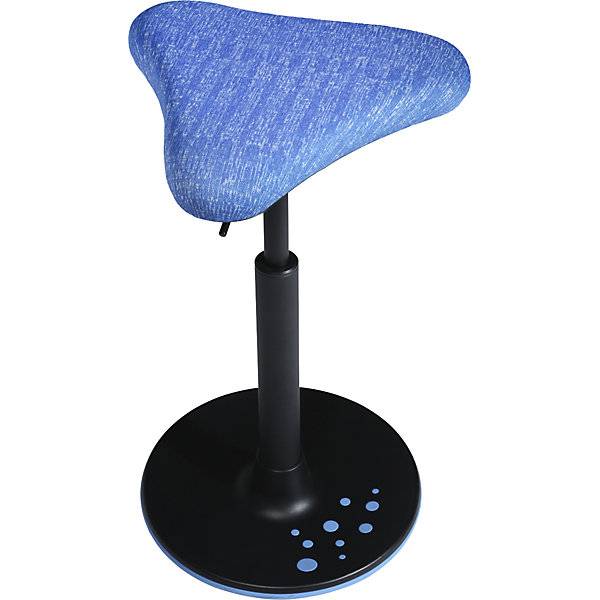 Hocker SITNESS H Modell H1 mit Triangelsitz Bezug blau-gemustert Sohle blau. Topstar GmbH 53148849-0