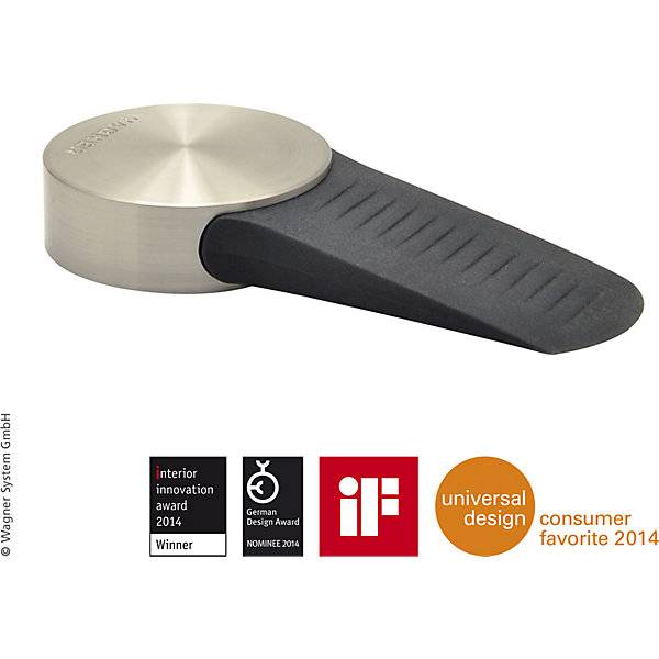 Design-Türstopper mit Keil Ø 90 mm VE 2 Stk Höhe 17 mm. Wagner System GmbH 53100349-1