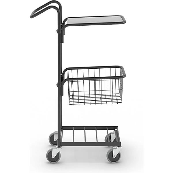 Einkaufswagen KOMPAKT 1 Etagenboden 1 Korb Gestell schwarz. Helge Nyberg GmbH 53106549-1