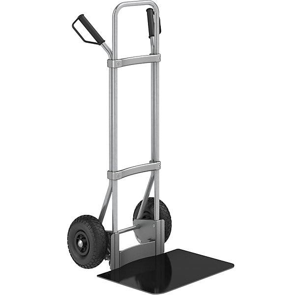 Sackkarre verzinkt Schaufel-BxT 450 x 500 mm schwarz Luftbereifung. TAKKT Industrial & Packaging GmbH-0