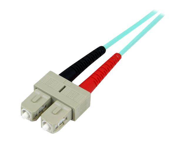 StarTech.com 2 m OM3 LWL Patchkabel, Multimode-Glasfaserkabel, LC auf SC - Patch-Kabel - LC Multi-Mode (M)-4