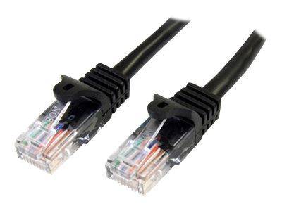 StarTech.com 3m Cat5e RJ45 UTP Netzwerkkabel Snagless - Cat 5e Patchkabel - Schwarz - Stecker / Stecker - Patch-Kabel --1