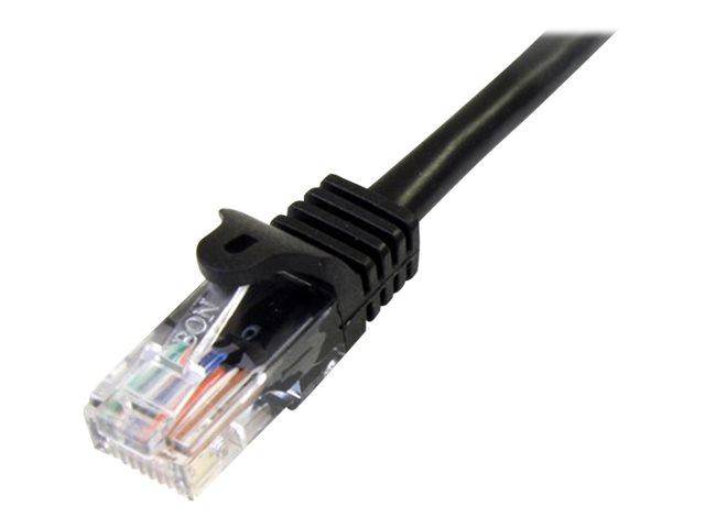 StarTech.com 3m Cat5e RJ45 UTP Netzwerkkabel Snagless - Cat 5e Patchkabel - Schwarz - Stecker / Stecker - Patch-Kabel --3
