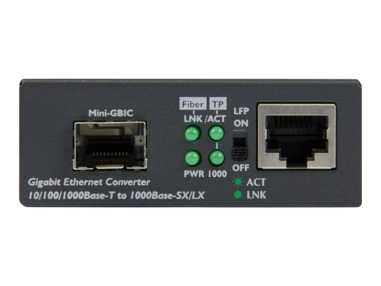 StarTech.com Gigabit Ethernet LWL / Glasfaser Medienkonverter mit SFP - 1000 Mbi-4