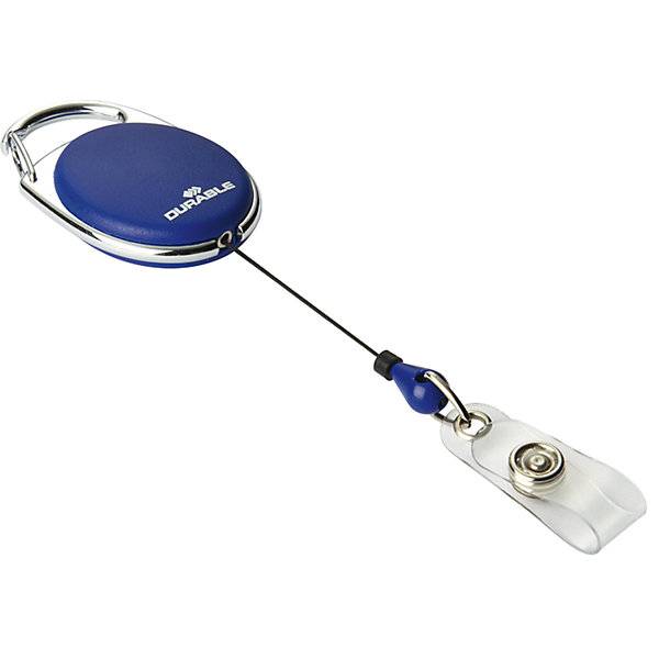 Ausweishalter JOJO STYLE mit Druckknopf-Schlaufe VE 20 Stk blau. Durable | Hunke & Jochheim GmbH & CO. KG-0