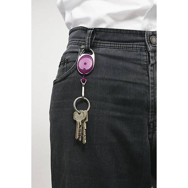 Ausweishalter JOJO STYLE mit Federhaken VE 20 Stk lila. Durable | Hunke & Jochheim GmbH & CO. KG 53679949-1