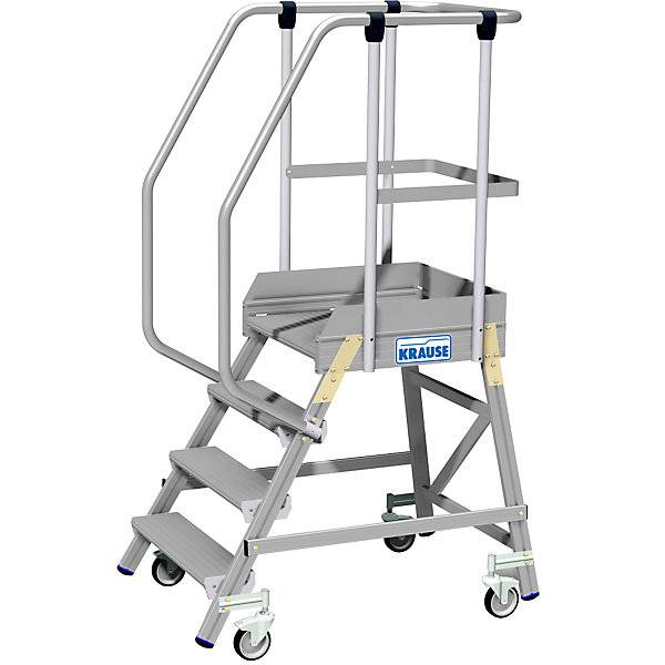 Podestleiter einseitig begehbar Fußleiste 4 Stufen. Krause-Werk GmbH & CO. KG 53685149