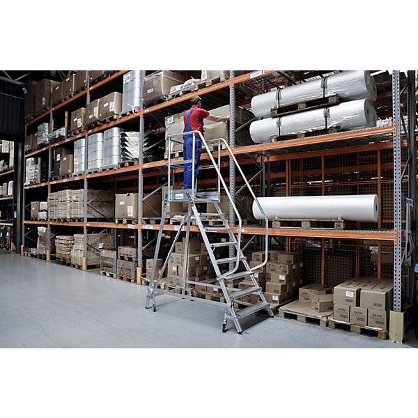 Podestleiter einseitig begehbar Fußleiste 8 Stufen. Krause-Werk GmbH & CO. KG 53685549-1