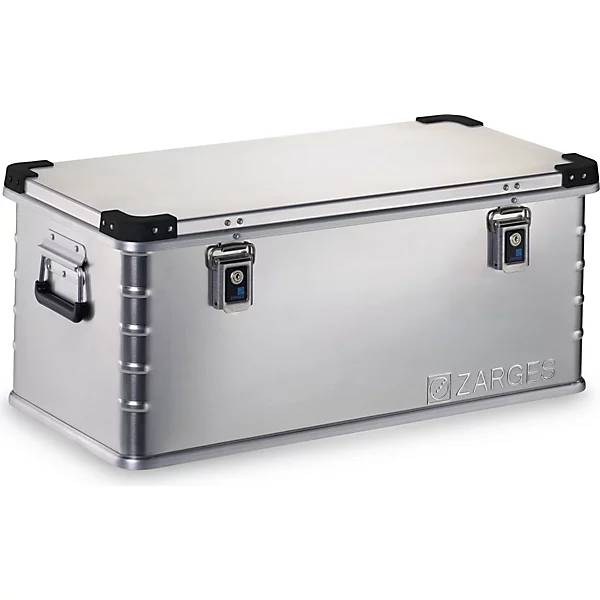 Zarges Box, Lagerbox, Alu Kiste - Aluminium - 81 l - Höhe 330 mm - Breite 800 mm - Tiefe 400 mm - Transportkiste-0