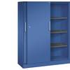 Schiebetürenschrank ASISTO Höhe 1617 mm Breite 1200 mm enzianblau/enzianblau. C+P 53900549