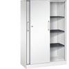 Schiebetürenschrank ASISTO Höhe 1617 mm Breite 1000 mm verkehrsweiß/verkehrsweiß. C+P 53904149