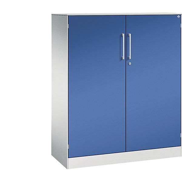 C+P Flügeltürenschrank Asisto, H1310xB1000xT435mm, 7035/5010-1