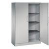 Flügeltürenschrank ASISTO Höhe 1617 mm Breite 1000 mm 3 Fachböden weißaluminium/weißaluminium. C+P 53887749