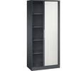Rollladenschrank ASISTO Höhe 1980 mm Breite 800 mm schwarzgrau/verkehrsweiß. C+P 53939949
